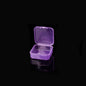 Colorful Clear Square Plastic Bead Storage Boxes 5.5x5.5x2cm 10pcs 11