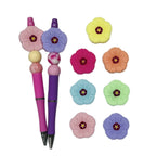 Silicone Focal Beads Flower Pastel Petal Detail 20pcs 5