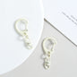 Zinc Alloy D Shaped Colorful Buckle Keychain Clasps 20pcs 38mm 19