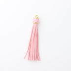 PU Leather Tassel Keychain with Gold Electroplated Hardware 6