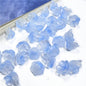 Wind Chime Flower Glass Beads 12mm Transparent Pink 50pcs 11