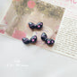 Silicone Focal Beads Sassy Barbie Style Baking Painted Alloy Black Pink 15