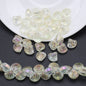 Electroplated Shell Glass Beads 10mm Glossy Ridged Surface 60pcs 18
