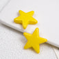 Painted Star Acrylic Beads 21mm Bright Colored Baking Finish 100pcs 8