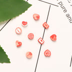 Valentine Flower Clay Beads Polymer Red Pink Mixed 100pcs 3