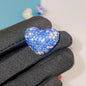 Rhinestone Heart Clay Beads 24mm Colorful Shamballa 6pcs 6