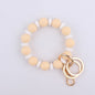 Silicone Bead Wristlet Keychain with Colorful Spacer Beads 8