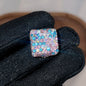 Leopard Print Rhinestone Polymer Clay Beads 14mm Square 15mm Round 10pcs 26