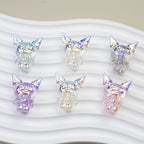 Plating Kuromi Acrylic Beads 32mm Transparent Mixed Colors 20pcs 3