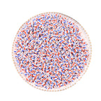 Dual Color Striped Seed Glass Beads 4mm Orange Green 900pcs 5
