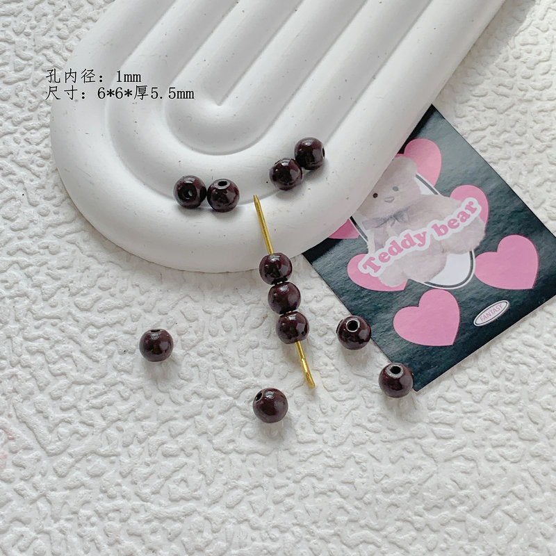 Christmas Series Metal Beads Baking Painted Alloy 20pcs 39