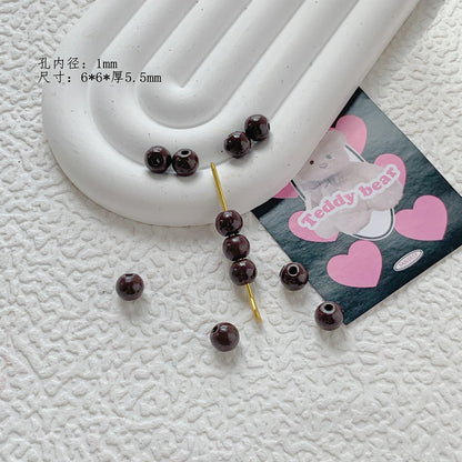 Christmas Series Metal Beads Baking Painted Alloy 20pcs 39