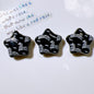Embossed Star Acrylic Beads 26mm Black and White Tone 10pcs 11