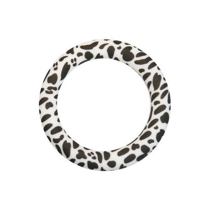 65mm Printed Silicone Rings Floral and Geometric Designs