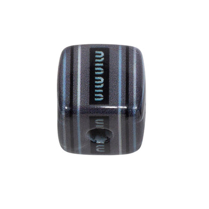 Striped Designer M Acrylic Square Beads 14mm 10pcs 20