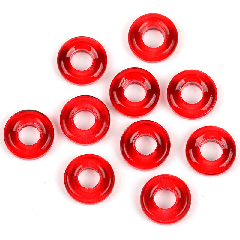 Glass Circle Spacer Beads 10mm Transparent 50pcs 9