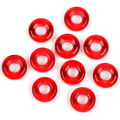 Glass Circle Spacer Beads 10mm Transparent 50pcs 9