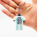 PVC Football Jersey Keychain Vibrant Sports Team Colors 4