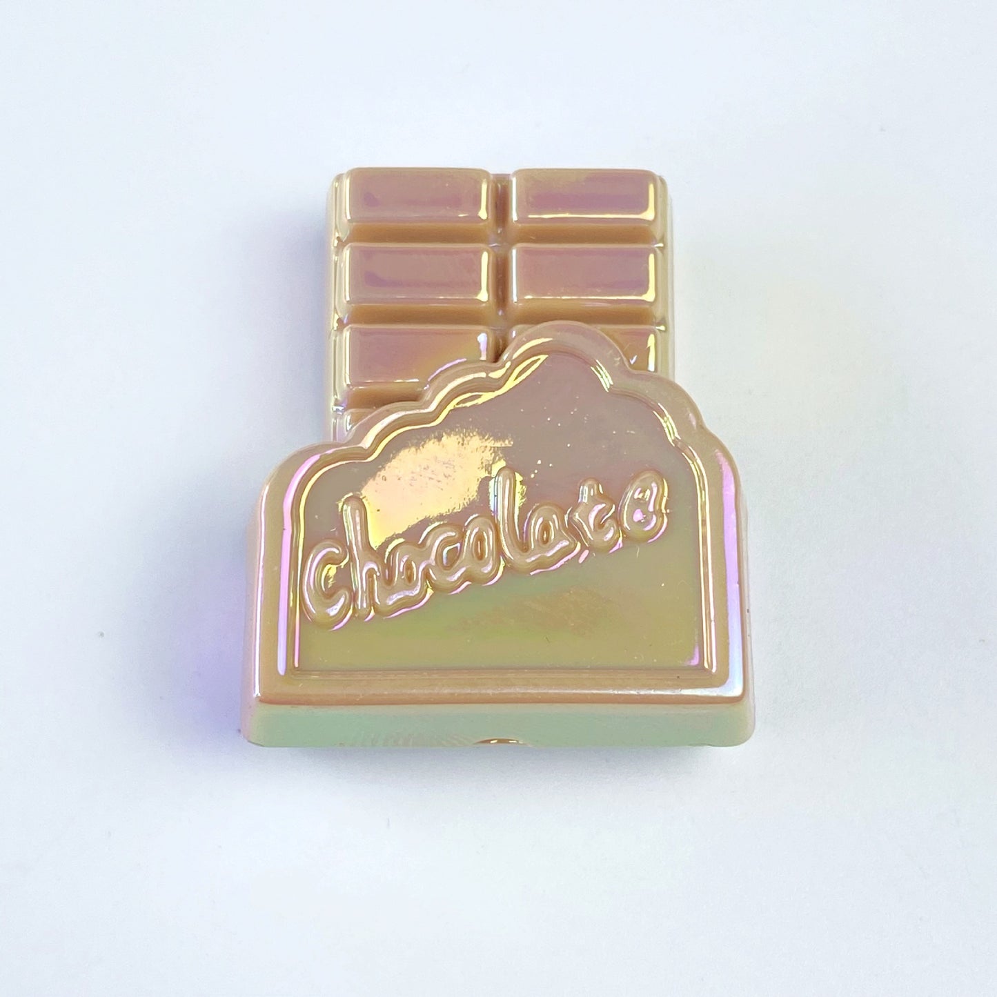 UV Plating Macaron Acrylic Beads 27-31mm Chocolate Colored 50pcs 14