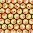Cute Cartoon Animals Flat Round Clay Beads 9mm Colorful Glossy 100pcs 6