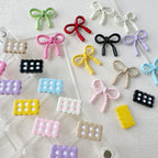 Baking Painted Cookies and Twisted Bow Metal Beads 15mm 21mm 20pcs