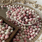 Crackle Round Glass Beads 10mm Imitation Jade Pastel Colors 40pcs 15
