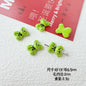 Bear and Double Heart Metal Beads 13mm Baking Painted Alloy 10pcs 12