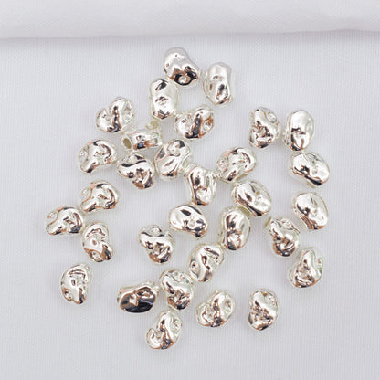 Alloy Irregular Spacer Beads 8mm Tibetan Style 50pcs 9