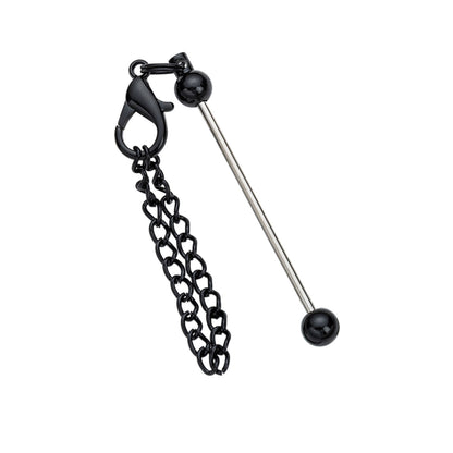 Beadable Keychain Mini Metal Bar Colorful Pendant 8 Centimeters 5