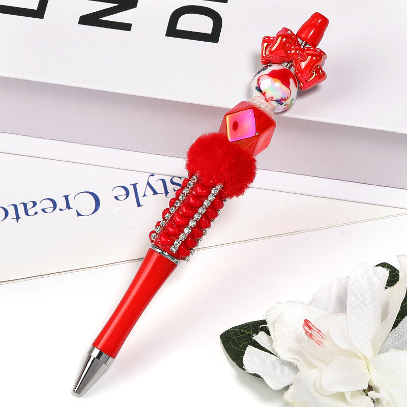 Plating Acrylic Beads 16mm Santa Claus Printed Christmas Mixed 50pcs 2