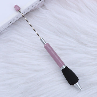 Beadable Ballpoint Pen Comfortable Grip Sponge Sheath Black Ink 1.0mm 16