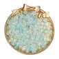 Czech Glass Beads Round 8mm Translucent Metallic Flecks 30pcs 7