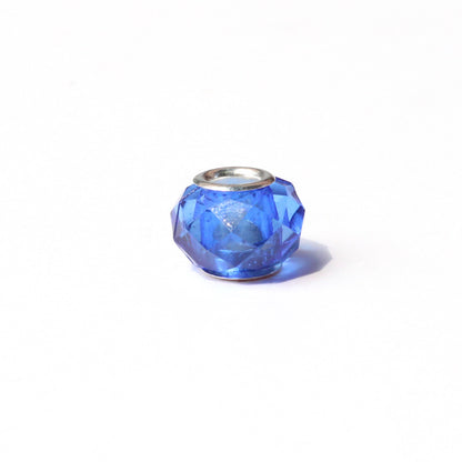Acrylic Facet Spacer Beads 14mm Large Hole 100pcs 14