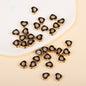 Irregular Shaped Metal Beads Double-Sided Enamel Evil Eye 20pcs 51