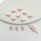 Whale Metal Beads 8mm Baking Painted Colorful 50pcs 7