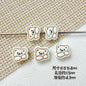 Rabbit and Bear Painted Metal Beads Glossy Finish Bulk 10pcs 15