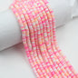 Flat Clay Beads 6mm Colorful Matte Polymer Spacer 10 Strands 38