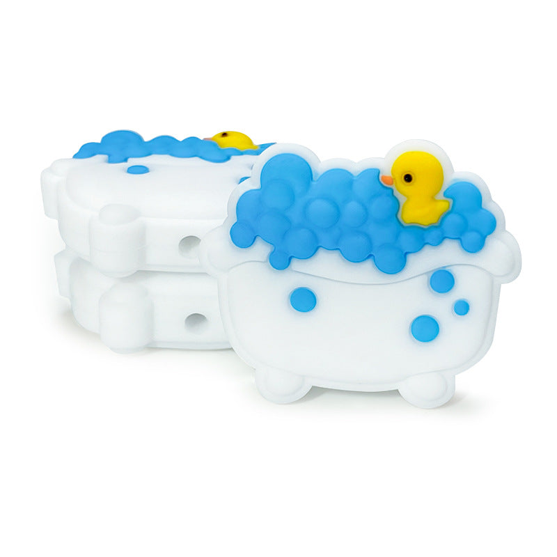 Silicone 3D Focal Beads Soaked Duck Bathtub Bubbles 20Pcs 4