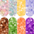 Antique Cat Eye Rice Seed Glass Beads 2.5mm Translucent Glow 740pcs