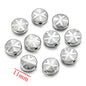 Stainless Steel Faceted Square and Round Metal Beads 9/11mm Color Retaining 10pcs 8