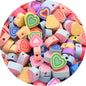 Flat Clay Beads 10mm Color Fruit Cartoon Mixed Design 1000pcs 45