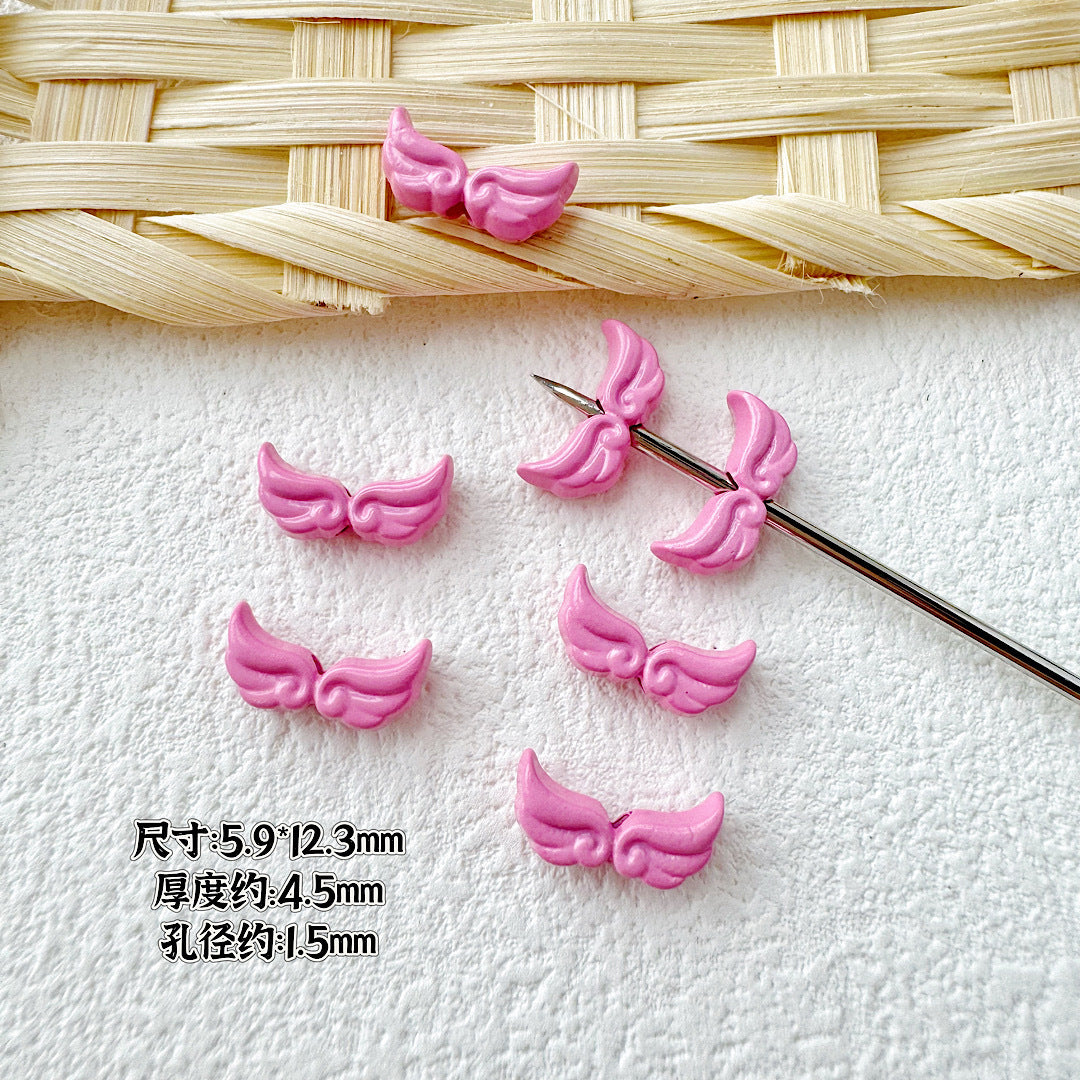 Baking Painted Cheese Animal Metal Beads Whimsical Pastel Colors 20pcs 12