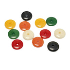 Imitation Beeswax Round Resin Beads 6x2mm Multicolor 100pcs 5