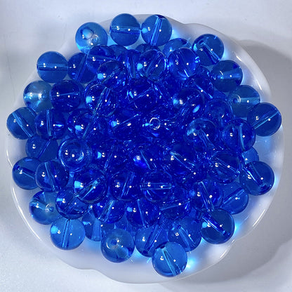 Transparent Glass Beads 10mm Soft Pastel Glossy Finish 100pcs 8