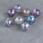 Shimmer Starry Resin Beads 16mm Round Multicolor 10pcs 8