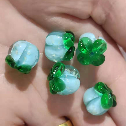 Lampwork Glass Beads Fruit Collection Glow in the Dark Detailed 20pcs 9