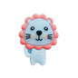 Silicone Focal Beads Lion Pastel Mane Animal Faces 20pcs 9