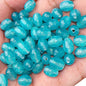 Glitter Oval Resin Beads 8mm 11mm 14mm 18mm Pink Sparkle 30pcs 12