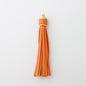 PU Leather Tassel Keychain with Gold Electroplated Hardware 8
