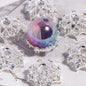 Alloy Rhinestone Bead Caps 17mm Inlaid Detailed 10pcs 6